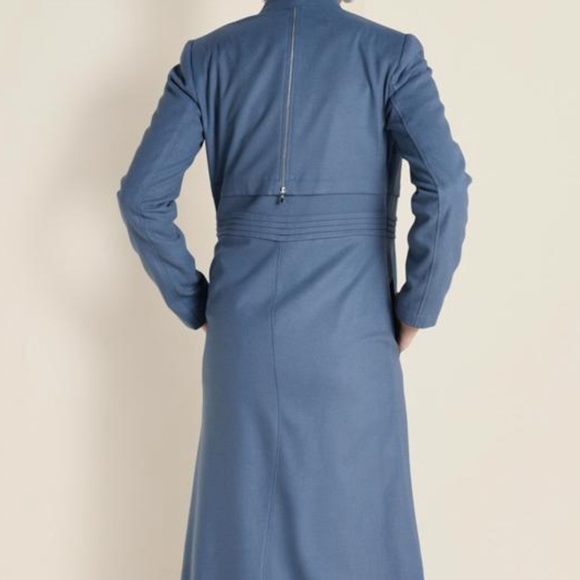 NWOT Alvina woman topcoat abaya dress sz 44 blue - Picture 4 of 8